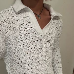 See through white tee